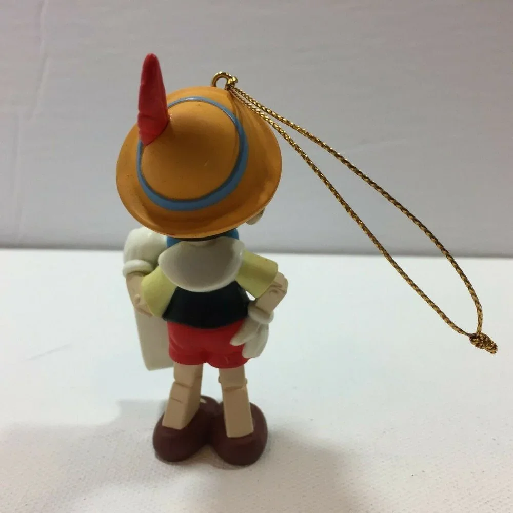 Vintage Groiler Disney Pinocchio Boy Puppet Christmas Ornament Holiday Letter